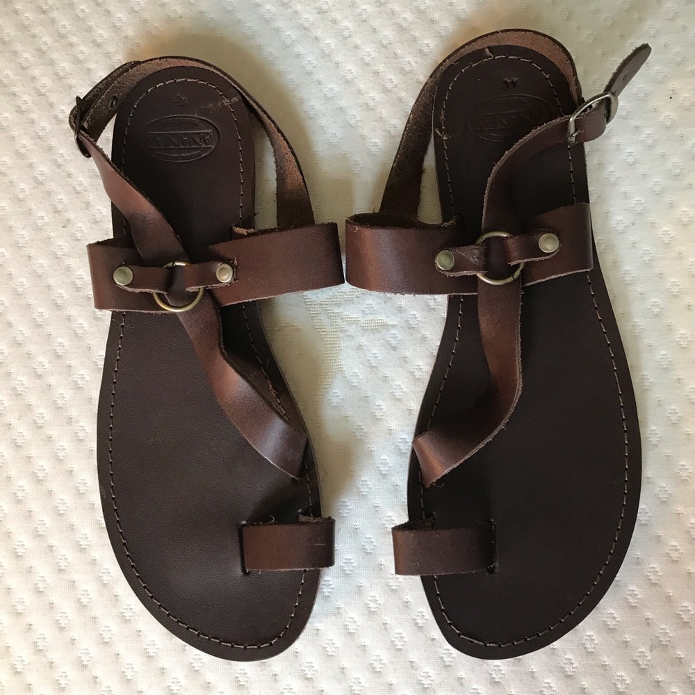 Greek men’s leather sandals. US size 10.